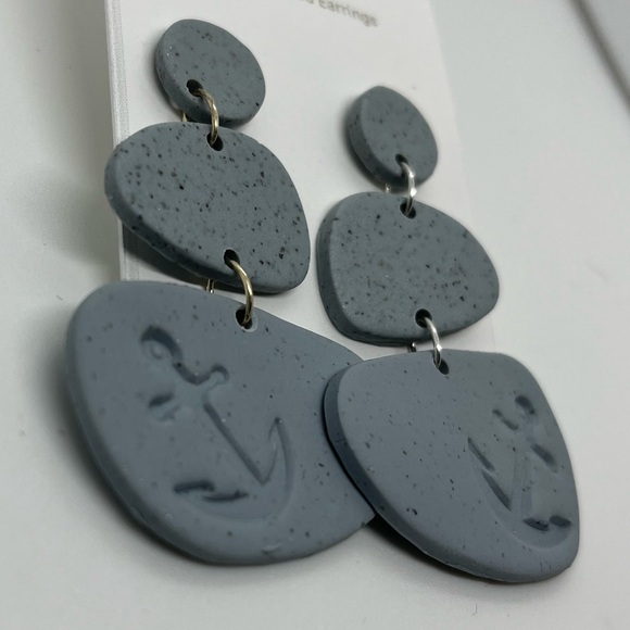 ⚓️NWT Handcrafted Anchor Earrings - Picture 2 of 8